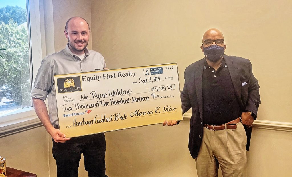 Virginia Homebuyer Receives a Homebuyer Grant Check for $4,519