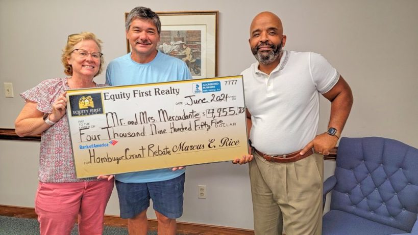 Virginia Homebuyers Receive a Homebuyer Grant Check for $4,955